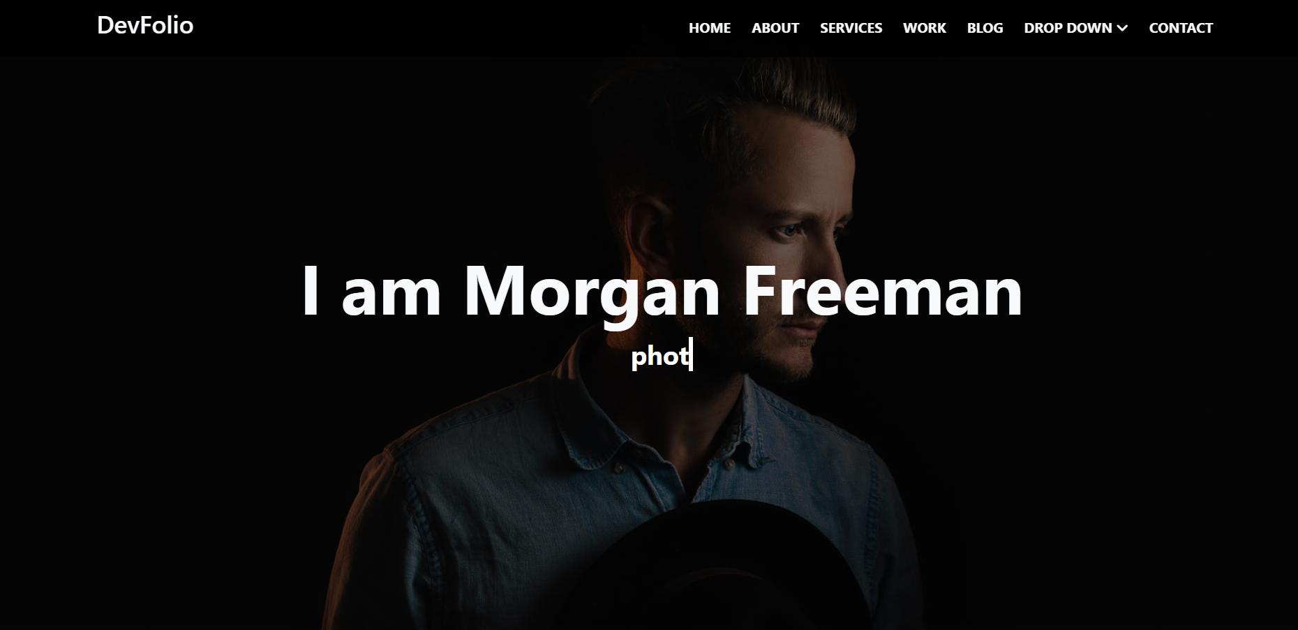 DevFolio Website screenshot