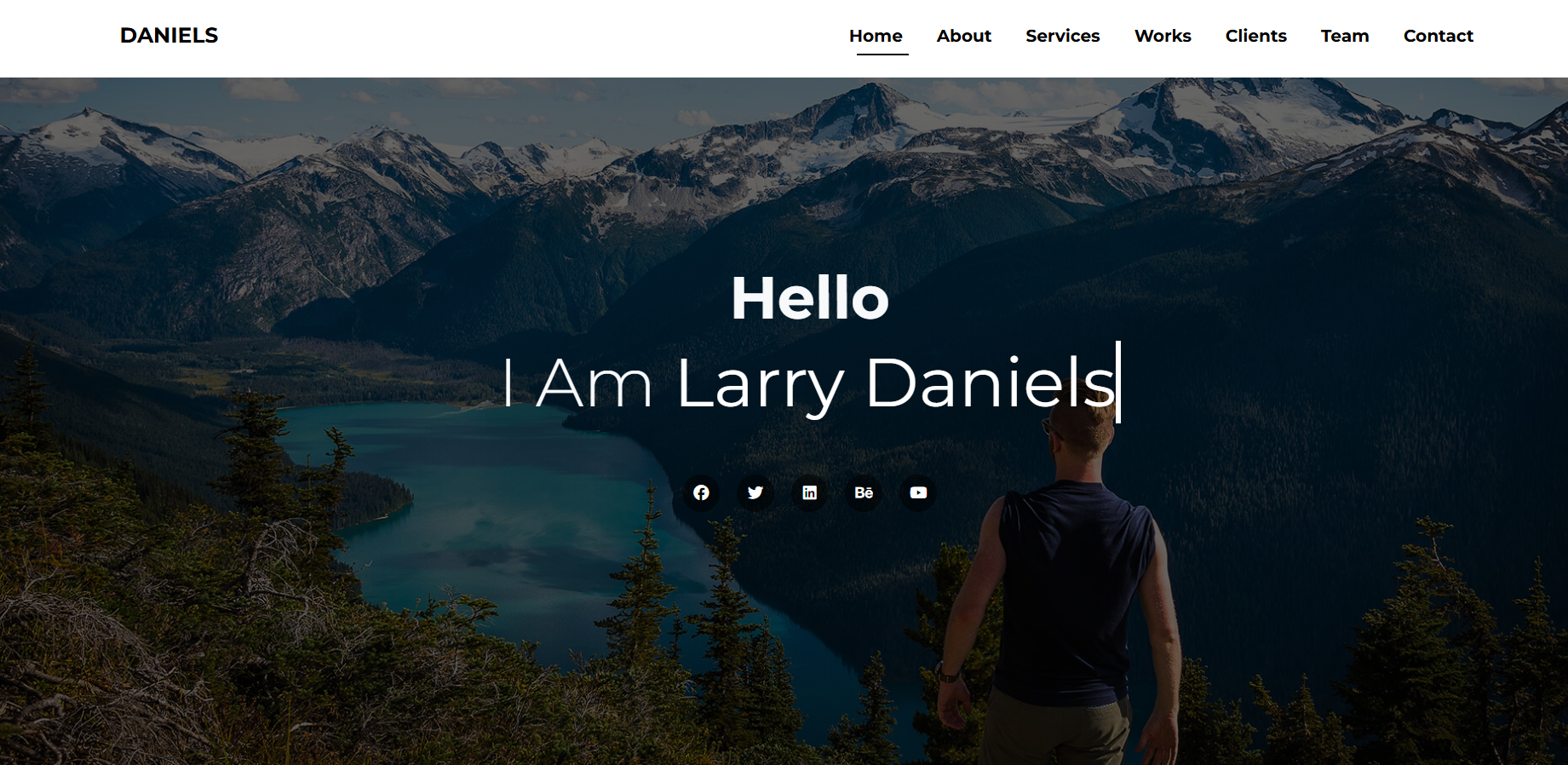 DANIELS Website screenshot